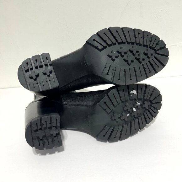 Tory Burch Carson Tumbled Leather Classic Chelsea Lug Sole Ankle Boots - Picture 7 of 13